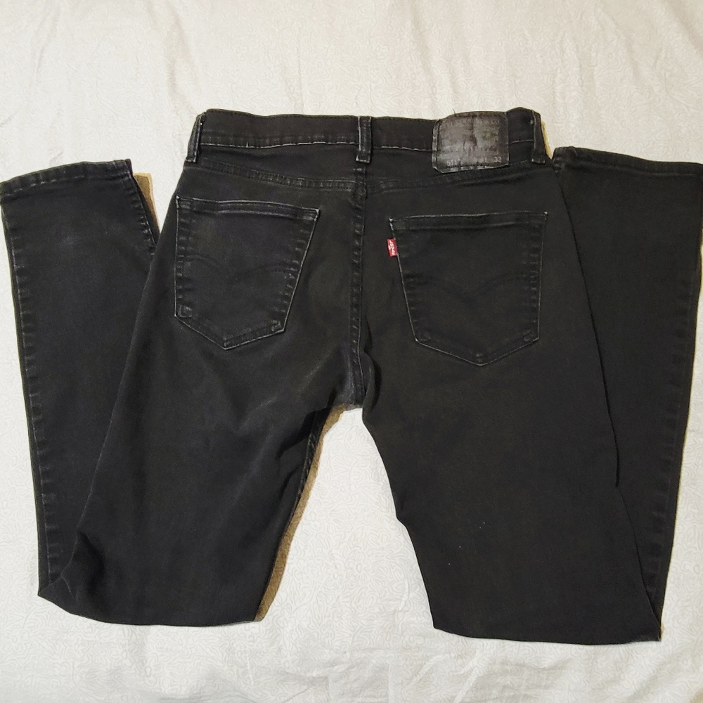Levis 511 Black Slim Fit Jeans 31W x 32L Excellent Condition
